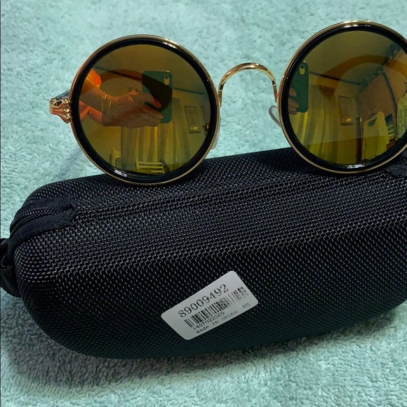 MIRRORED ROUND SUNGLASSES - Picture 3 of 8